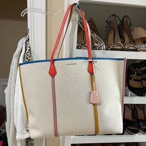 Tory Burch Perry Over-Sized Canvas Tote